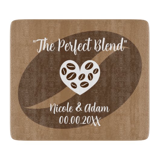 De perfecte mix keuken glas snijplank cadeau (Voorkant)