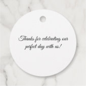 De perfecte mix koffie bruiloft bedankt bedankjes labels (Achterkant)