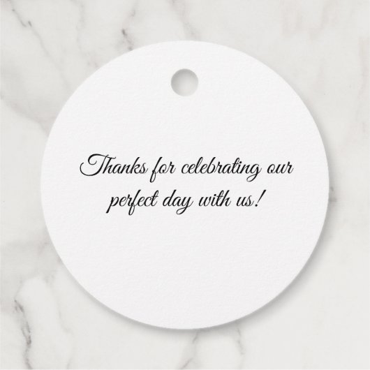 De perfecte mix koffie bruiloft bedankt bedankjes labels (Achterkant)