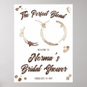 De Perfecte Mix! Koffie Bruiloft Feest Welkom Poster (Voorkant)