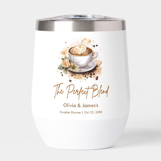 De perfecte mix koffie bruiloft koppels douche (Voorkant)