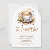 De perfecte mix koffie bruiloft koppels douche kaart (Voorkant)