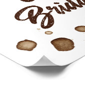 De Perfecte Mix! Koffie Bruiloftfeest Welkom Poster (Hoek)