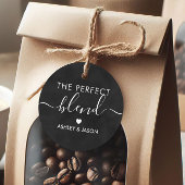 De perfecte mix koffie cadeau Label, bruiloft Bedankjes Labels