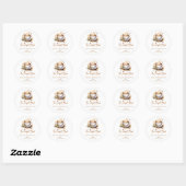 De Perfecte Mix Koffie Dank Je Couples Shower Ronde Sticker (Vel)