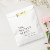 De perfecte mix koffie gunsten, trail mix bruin bedankzakje (Gezegeld)