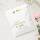 De perfecte mix koffie gunsten, trail mix goud bedankzakje (Gezegeld)