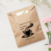 De perfecte mix koffie thee bruiloft bedankzakje (Gezegeld)