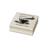 De perfecte mix koffie thee bruiloft rubberstempel (Stempel)