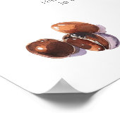 De perfecte mix koffie-thema zitplaatskaart post poster (Hoek)