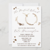 De perfecte mix, koffie, vlekken, Vrijgezellenfees Kaart (Voorkant)