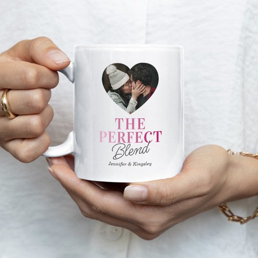 De Perfecte Mix Koppel Hart Foto Koffiemok
