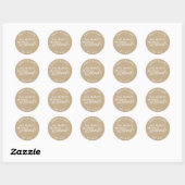 De perfecte mix Kraft koffie bruiloft gunst Ronde Sticker (Vel)