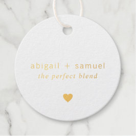 De Perfecte Mix Moderne Gouden Folie Bruiloft Bedankjes Labels