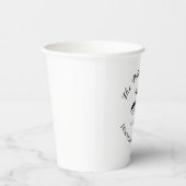 De perfecte mix monogram bruiloft papier beker set (Rechts)