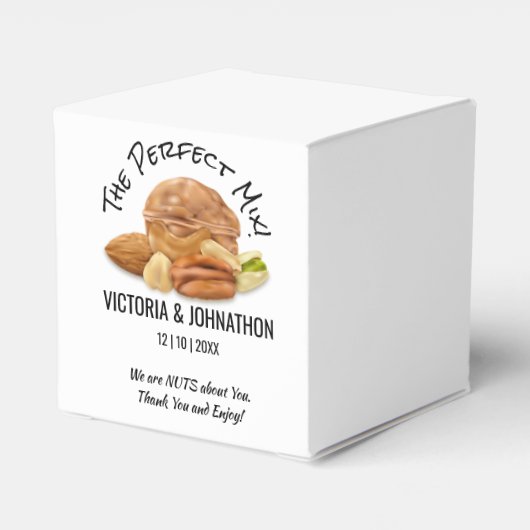 De perfecte Mix Nuts Dank je voor je bruiloft Bedankdoosjes (Achterkant)