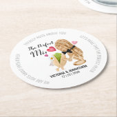 De perfecte Mix Nuts Funny | Weddenschap Ronde Kartonnen Onderzetter (Gebogen)