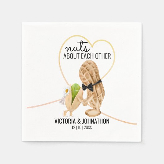 De perfecte Mix Nuts Funny | Weddenschap Servet (Voorkant)