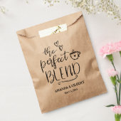 De perfecte mix rustieke kraft papier bruiloft gun bedankzakje (Gezegeld)