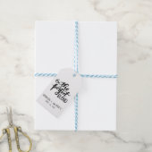De perfecte mix rustieke kraft papier bruiloft gun cadeaulabel (Met Touw)