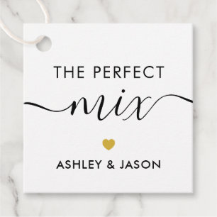 De perfecte Mix Spice of Trail Mix Gift Label, Gol Bedankjes Labels