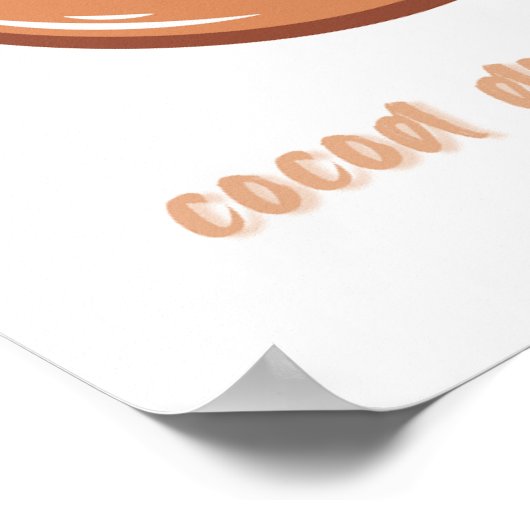 De perfecte mix van cacao en comfort poster (Hoek)