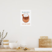 De perfecte mix van cacao en comfort poster (Keuken)