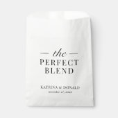 De perfecte mix van Koffie op Klassieke bruiloft Bedankzakje (Voorkant)