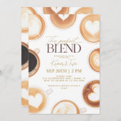 De perfecte mix van koffieparen en douches kaart (Voorkant / Achterkant)