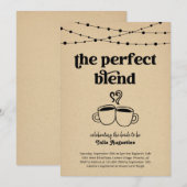 De perfecte mix van koffietheekopjes Vrijgezellenf Kaart (Voorkant / Achterkant)