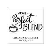 De perfecte mix van moderne koffie script rubberstempel (Afrduk)