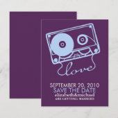 De perfecte mix - Wedding sparen de Datum Save The Date (Voorkant / Achterkant)