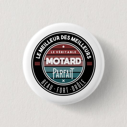 De perfecte motorfiets ronde button 3,2 cm (Voorkant)