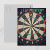 De perfecte opname: Bullseye op het dartbord, Briefkaart (Voorkant / Achterkant)