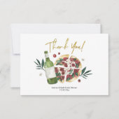 De Perfecte Paar Pizza en Bier Bedankkaart (Voorkant)