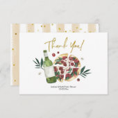 De perfecte Paar Pizza en Bier Dank u Kaart (Voorkant / Achterkant)