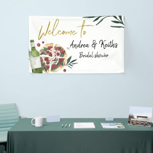 De perfecte Paar Pizza en de grote banner van Beer (Beurs)