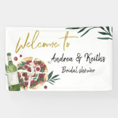 De perfecte Paar Pizza en de grote banner van Beer (Horizontaal)