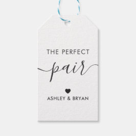 De Perfecte Paar Tag, Thuisgemaakte Gift Tag, Kraf Cadeaulabel