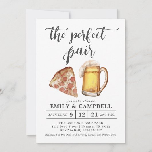 De Perfecte Paar Uitnodiging (Voorkant)