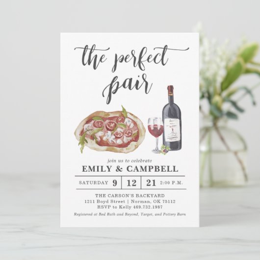 De Perfecte Paar Uitnodiging (Staand voorkant)