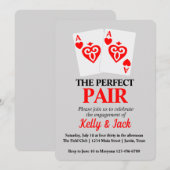 De Perfecte Paar Verloof Feest Kaart (Voorkant / Achterkant)