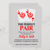 De Perfecte Paar Verlovingsfeest Kaart (Voorkant / Achterkant)