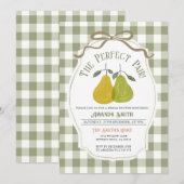 De perfecte paaruitnodiging Pear vrijgezellenfeest Kaart (Voorkant / Achterkant)