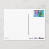 De perfecte pacock. briefkaart (Achterkant)