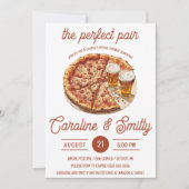 De perfecte Pair Pizza & Beer Paar Vrijgezellenfee Kaart (Voorkant)