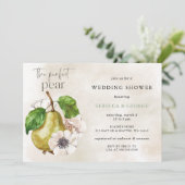 De perfecte Pear Couple's huwelijksdouche Kaart (Staand voorkant)