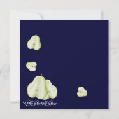 De Perfecte Peer Bloeiende Tak Save the Date Kaart (Achterkant)