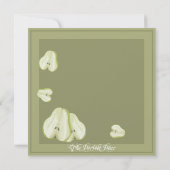 De Perfecte Peer Bloeiende Tak Save the Date Kaart (Achterkant)