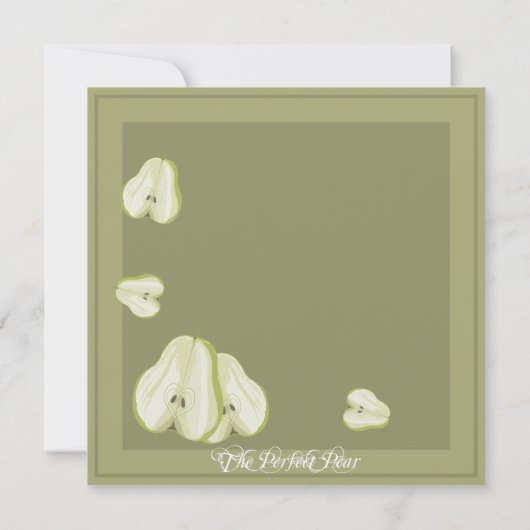 De Perfecte Peer Bloeiende Tak Save the Date Kaart (Achterkant)